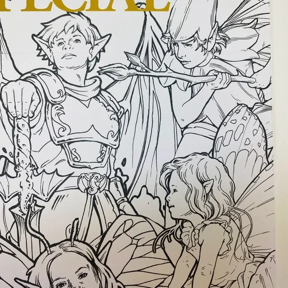 Colouring Heaven Coloring Book Nouveau Fairies Special Issue # 72 Rare 40 Sheets - Picture 3 of 5